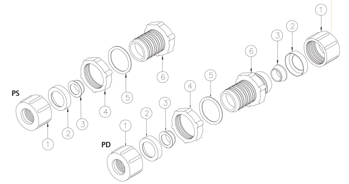 C1 BULKHEAD CONNECTORS PS/PD Series