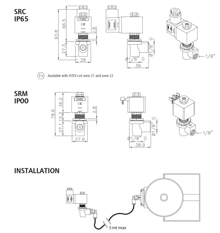 E1 PILOT VALVES SR Series