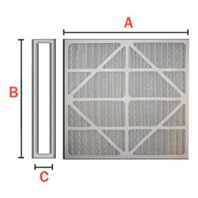 Turbo Pre-filter with pleated cotton media cardboard and AL frame