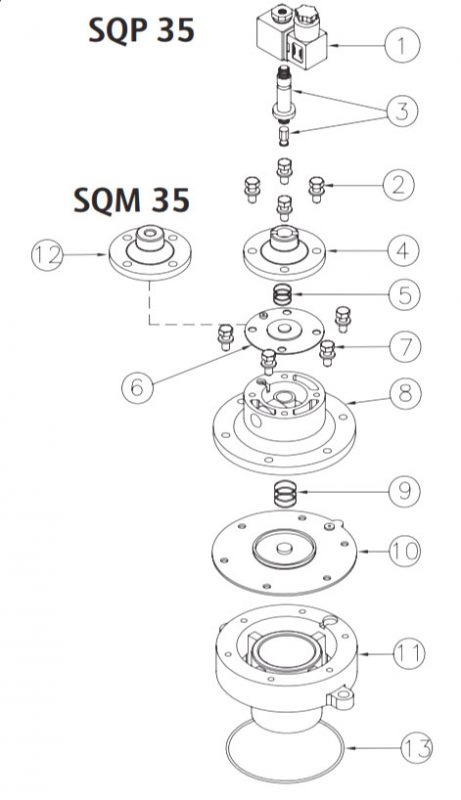 B4 GLOBAL PULSE VALVES FOR SQUARE TANK SQ Series Ø 2