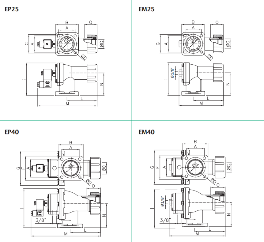 B3 FLANGED PULSE VALVES E Series